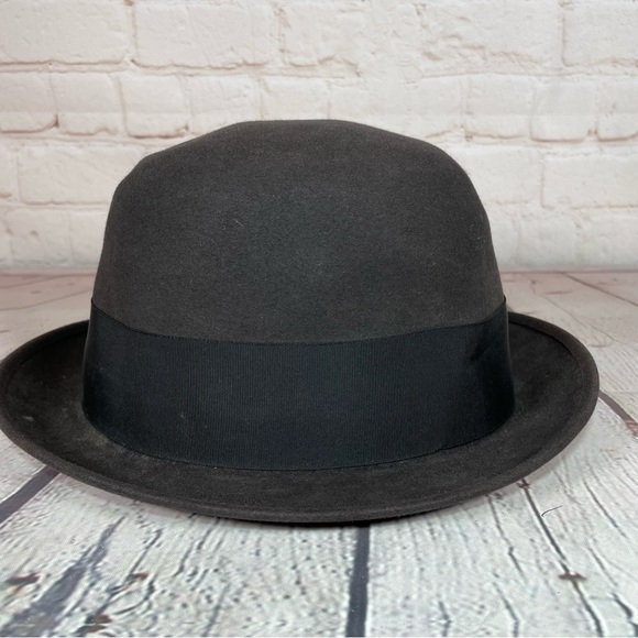 VTG Royal Stetson 60s Fedora Hats Size 7 1/8 Brown Fur Felt Driving Road Hat - Picture 4 of 9